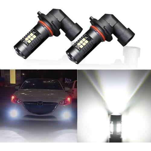 2Pcs 9005 HB3 LED Bulb 1200LM Car Fog Lights Auto LED Bulbs 3030 Daytime Running Lights DRL White 6000K 12V LEDs Driving Lamp