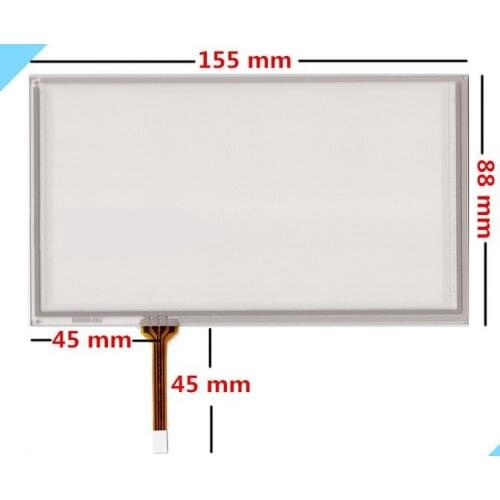 6 6.2 inch 4 wire 155mm*88mm Resistive Touch Screen Digitizer HSD062IDW1 A00 A20 TM062RDH03