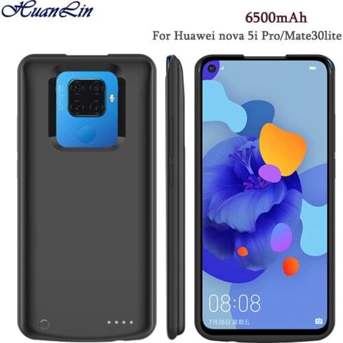 6500mAh Power Bank Battery Charger Case For Huawei nova 5i Pro External Backup Cover For nova 5i Pro/Mate30lite Battery Case
