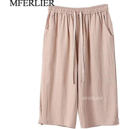 Summer pants men 11XL Waist 160cm 10XL 9XL 8XL 7XL 5XL 6XL Cotton Plus size trousers men