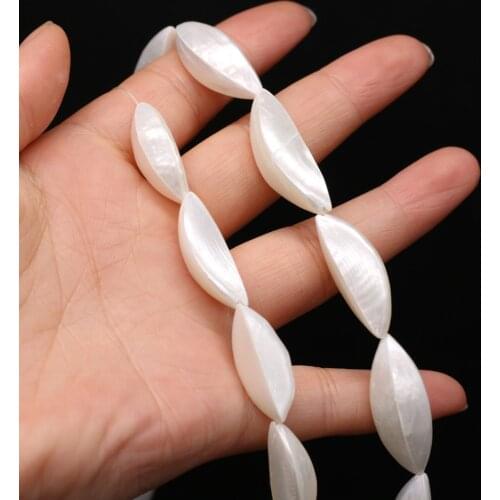 Natural White Sea Shell Beaded Irregular Loose Spacer Beads for Women Handmade DIY Necklace Bracelet Jewelry Making Findings