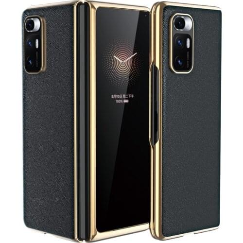 Case For Xiaomi MIX Fold Flip Leather Luxury Plating Shockproof Full Protective Phone Cover Funda For Mi Mix Fold