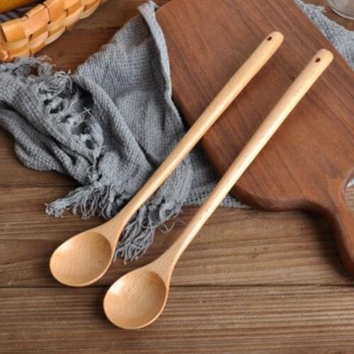 Wooden Extended Spoons Spoons Teaspoons Catering Spoons Soup Utensils Kitchen Cookware Kitchen Supplies