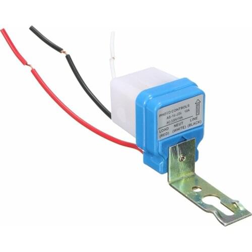 Automatic Auto On Off Photocell Street Light Switch DC AC 220V 50-60Hz 10A Photo Control Photoswitch Sensor Electrical Switch