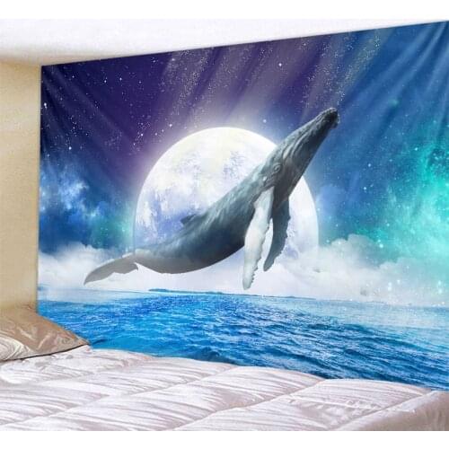 Fantasy landscape tapestry trees starry sky castle art tapestry hippie mandala bohemian psychedelic home wall art decoration