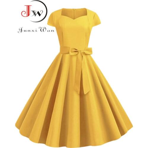 Junxi Wan Solid Summer Dresses