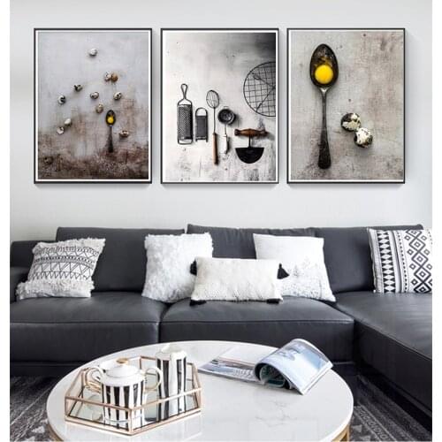 Pictures For Living Room Home Decor Painting Unframed Nordic Modern Style Kitchen Utensils And Appliances Posters Art Canvas