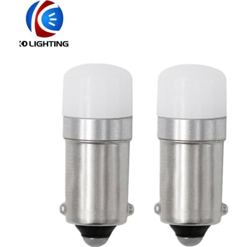 KD 2 PCS Led Light BA9S 3030 1SMD Led Bulbs Tail Lamp Universal Turn Signal Light Car Reverse Light DC 12V White 3W