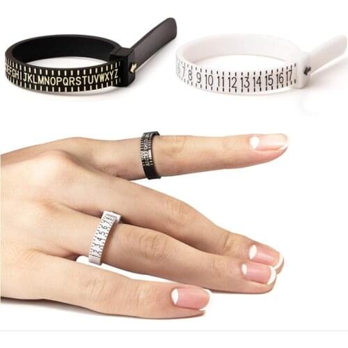 Ring Ruler Measurer Finger Coil Ring Sizing Tool UK Size US Size Measurements Ring Sizer Accessory Insert Guard Tightener Tools