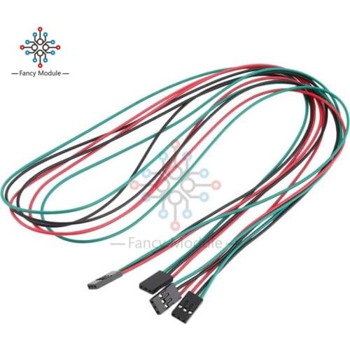 5Pcs 70cm 3Pin Cable Set Female-Female Jumper Wire for Arduino 3D Printer Reprap