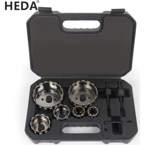 HEDA diamond coated drill bit set 25/ 29/ 38/ 44/ 70/ 73 mm for tile, marble, glass, ceramic, hole saw bits
