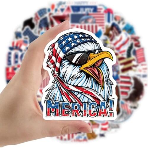 10/50pcs Independence Day Tattoo Stickers American Flag Stickers Independence Day Temporary Tattoo Stickers Patriotic Tattoos