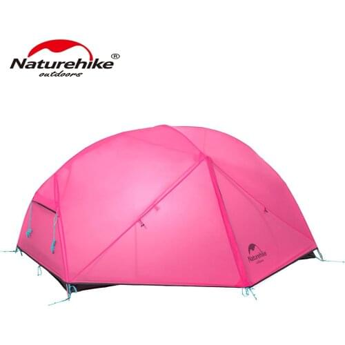 Naturehike 210T Mongar Pink 2-3 Persons Camping Ultralight Outdoor Waterproof Tent NH19M002-J
