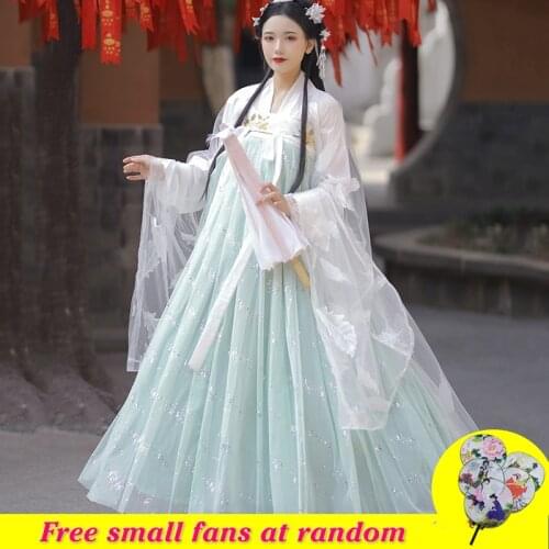 New Hanfu For Female Cosplay Costume Fairy Hanfu Coat Stage Clothing Rave Clothes Chinese Festival Outfit Student Hanfu 3269