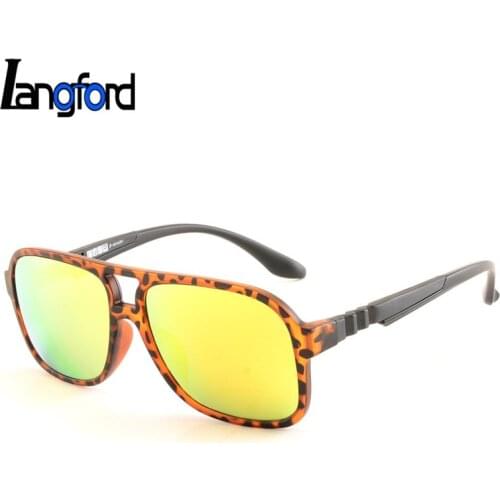 Customize Prescription Optical Sunglasses mirror polarized Glasses Eyeglass Frames Double Bridge big frame