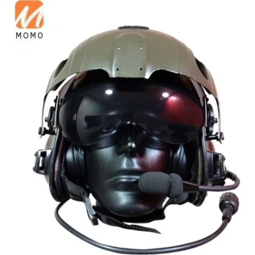 Rotary wings pilot head protection helmet light weight (aviation helmet headset)