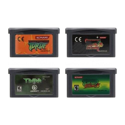 Superior 32 Bit Video Game Cartridge Memory Card for Nintendo GBA Teenage Mutant English Language Edition