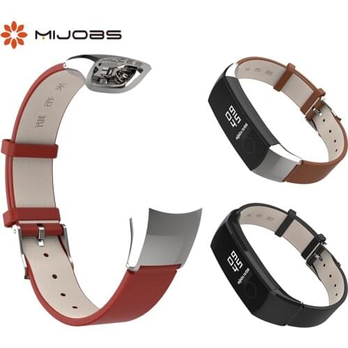 Genuine Leather Wrist Strap for Honor Band 4 5 Band Bracelet for Huawei Honor Band 4 5 NFC Smart Watch Wristbands Accessories