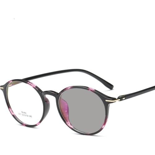 Transition sunglasses photochromic reading glasses retro men and women round prescription bifocal diopter reading glasses NX