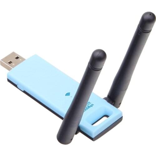 WiFi signal amplifier, wireless repeater, mini portable dual antenna MIFI USB wireless expansion network card