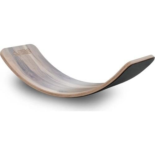 Wavy Board American Walnut Laminate Surface Gray Color Felt-Tip Balance Board