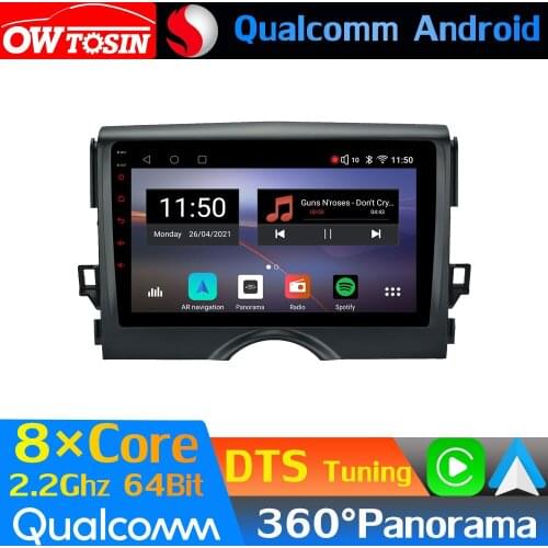 Qualcomm 8Core Android Car Media For Toyota Mark X Reiz X130 2009-2019 GPS 360 Panoramic Radio CarPlay HIFI 4G WiFi Optical HDMI