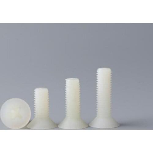 20pcs M3 Cross flat head insulated plastic nylon bolt