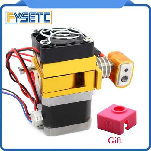 2X MK9 Extruder 12v 0.4mm Nozzle 100K Thermistor For 3D Printer Prusa I3 Filament With MK9 Silicone Sock As Gift