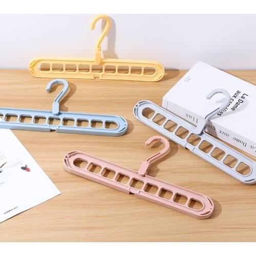 5pcs Magic Multi-port Support Hangers for Clothes Drying Rack Multifunction Plastic Clothes Rack Drying Hanger Storage Hangers