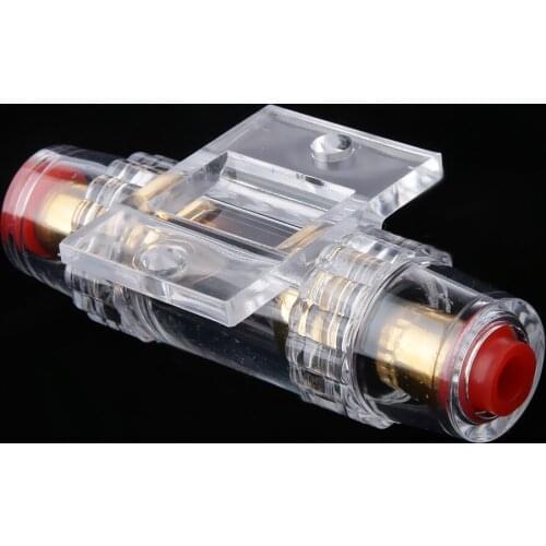AGU Car Stereo Amplifier Gauge Fuse Holder With 4pcs 30 Amp Fuse Gold Plated