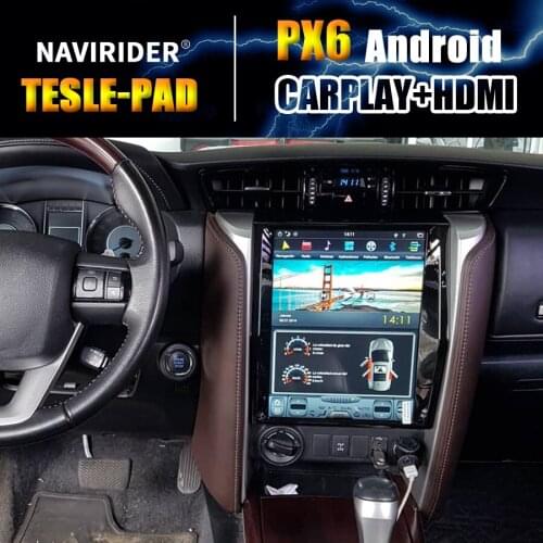 Car Bluetooth Screen Android 9 GPS Navigation Multimedia Player For Toyota Fortuner Hilux 2016 12.1 Inch Tesla Carplay Head Unit