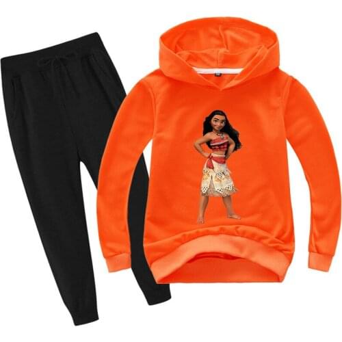 Baby suit Child 2-15 birthday suit Girl sportswear Girl doll sportsuit Hoodie top + trousers 2 piece girl casual suit