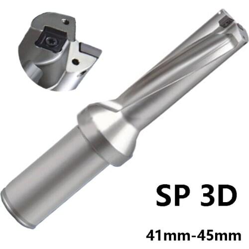 Indexable Drill Bit 3D SP Type 41mm-45mm U Drill Shallow Hole CNC use Carbide Inserts SPMG Lathe C32 SP11 SP09 High Quality