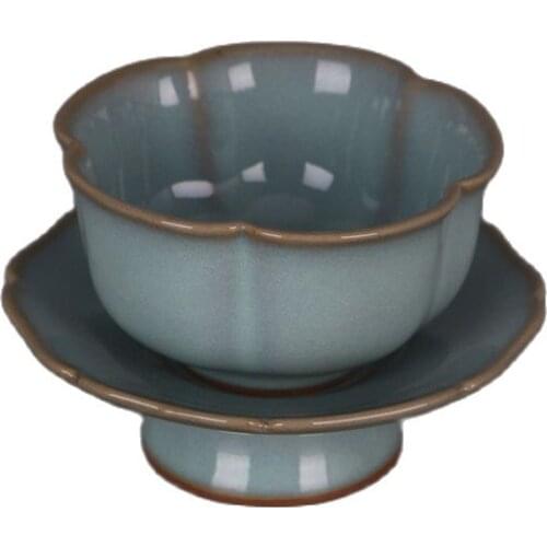 Collection: Song Ru kiln teacup with azure glaze