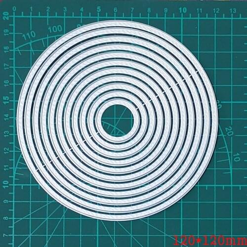 Layer Round Frame Metal Cutting Dies Craft Border Die Stencils for DIY Scrapbook album Decorative Embossing diy Paper Cards