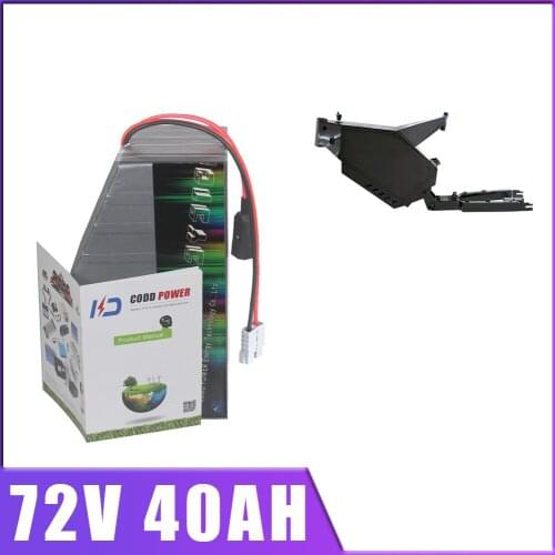 72V 40AH Triangle Polygon battery Pack with 8KW 150A BMS , 84V charger