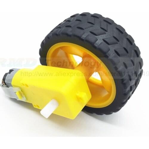 TT Motor Smart Car Robot Gear Motor for Arduino dual axis with wheel Free Shipping Wholesale