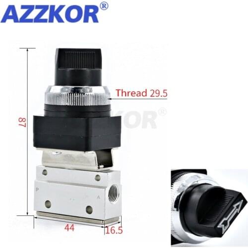 MOV-01 PT 1/8" Female Thread 3 Position 2 Way Pneumatic Mechanical Valve Pneumatic Reversing Valve Hand Manual Valves
