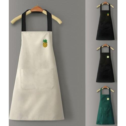 Cartoon Pattern Cooking Kitchen Apron For Woman Men Chef Waiter Cafe Shop BBQ Hairdresser Aprons Gift Bibs Wholesale