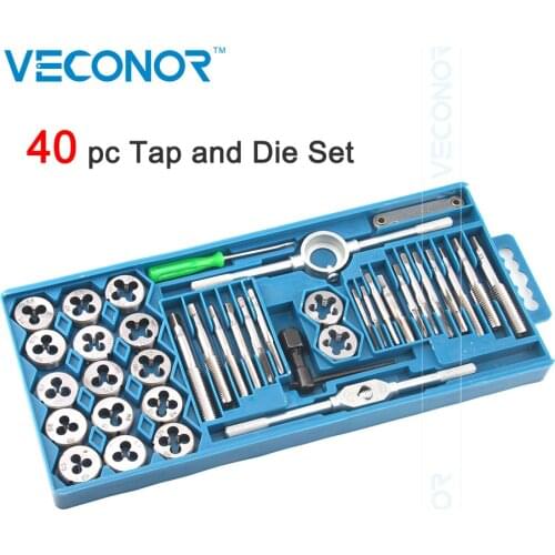 Tap and Die Set Alloy Steel Professtional Tools With Case Packed For Metalworking