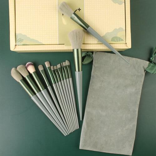 13 Pcs Makeup Brushes Set Fix Eyeshadow Brush Cosmetics High Gloss Loose Powder Blush Brush Beauty Makeup Tool