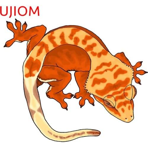 UJIOM Wall Stickers Super Tiger Crested Gecko Sticker Home Room Decor Livingroom Decoration Furniture Accessories Decals