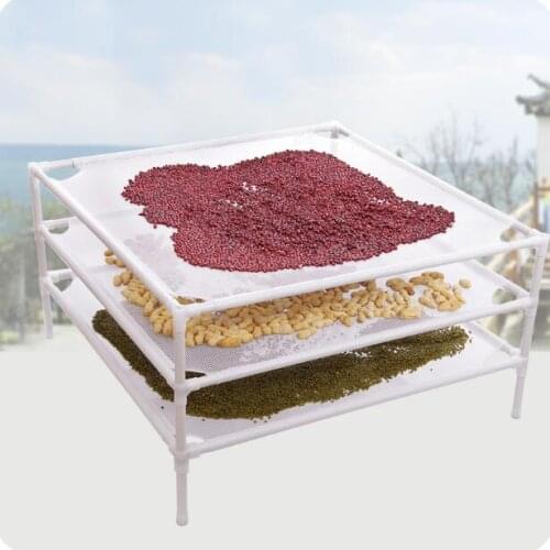 Floor-mounted Clothes Basket Overlay Balcony Mesh Laundry Drying Rack Iron Tube Sweater Hanger Clothing Net