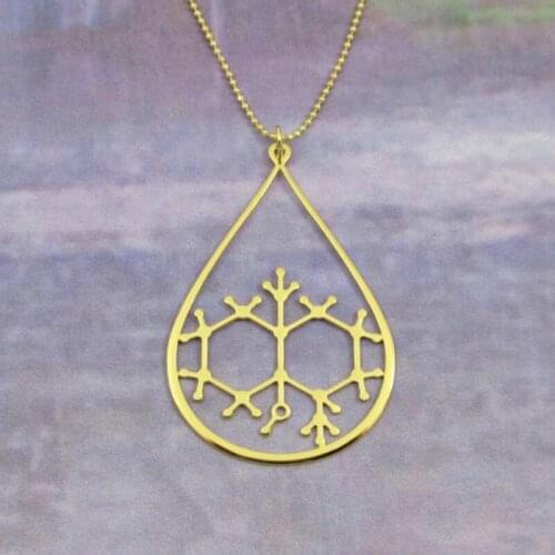 Wholesale Chocolate - Theobromine molecule necklace - chemistry necklace free ship 12pcs/lot