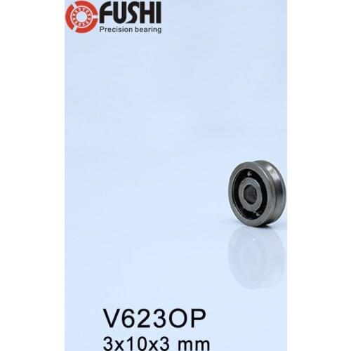 High Carbon Steel V623 (20 Pcs) V Groove Open Ball Bearings 623V Guide Track Roller Bearing V623 Embroidery Machine Bearing