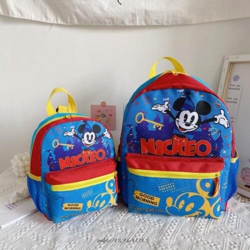 Disney Mickey Cartoon Backpack School Bag for Girls Boys Plecak Women Men Children Teens Laptop Travel Rucksack Knapsack