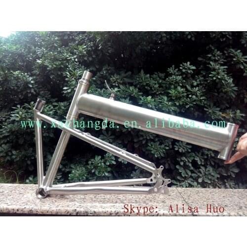 Titanium folding bike frame 26er titanium mountain bike frame 29er titanium folding bike frame
