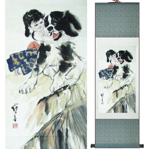 Traditional Chinese art painting Silk scroll painting Chinese wash painting Chinese wash painting 051802