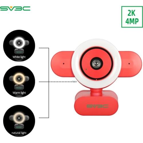 HD 2K 4MP Webcam Mini Computer PC WebCamera with Microphone Rotatable Cameras for Live Broadcast Video Calling Conference Work