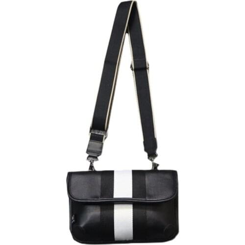 Yesetn Bag 06272021 Mens striped single shoulder bag casual mobile phone bag